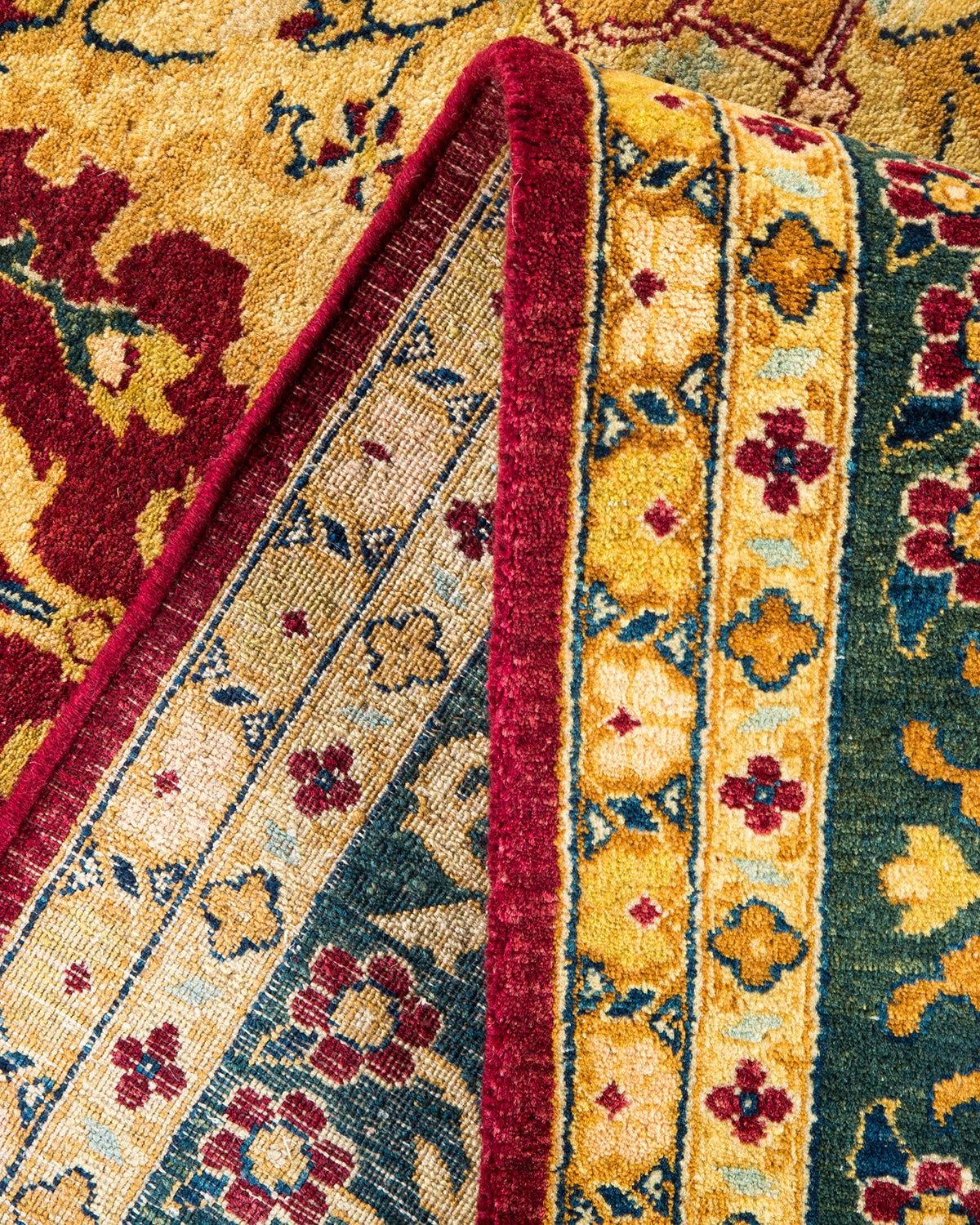 Mogul, One-of-a-Kind Hand-Knotted Area Rug - Red, 6' 0" x 8' 8"
