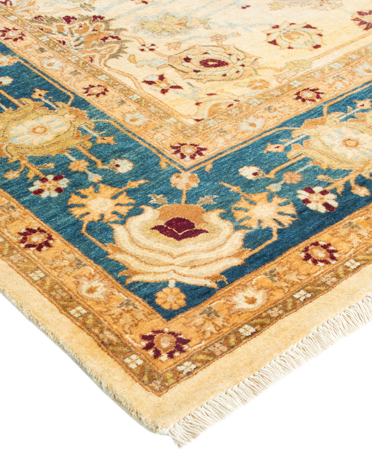 Mogul, One-of-a-Kind Hand-Knotted Area Rug - Ivory, 6' 1" x 8' 8"