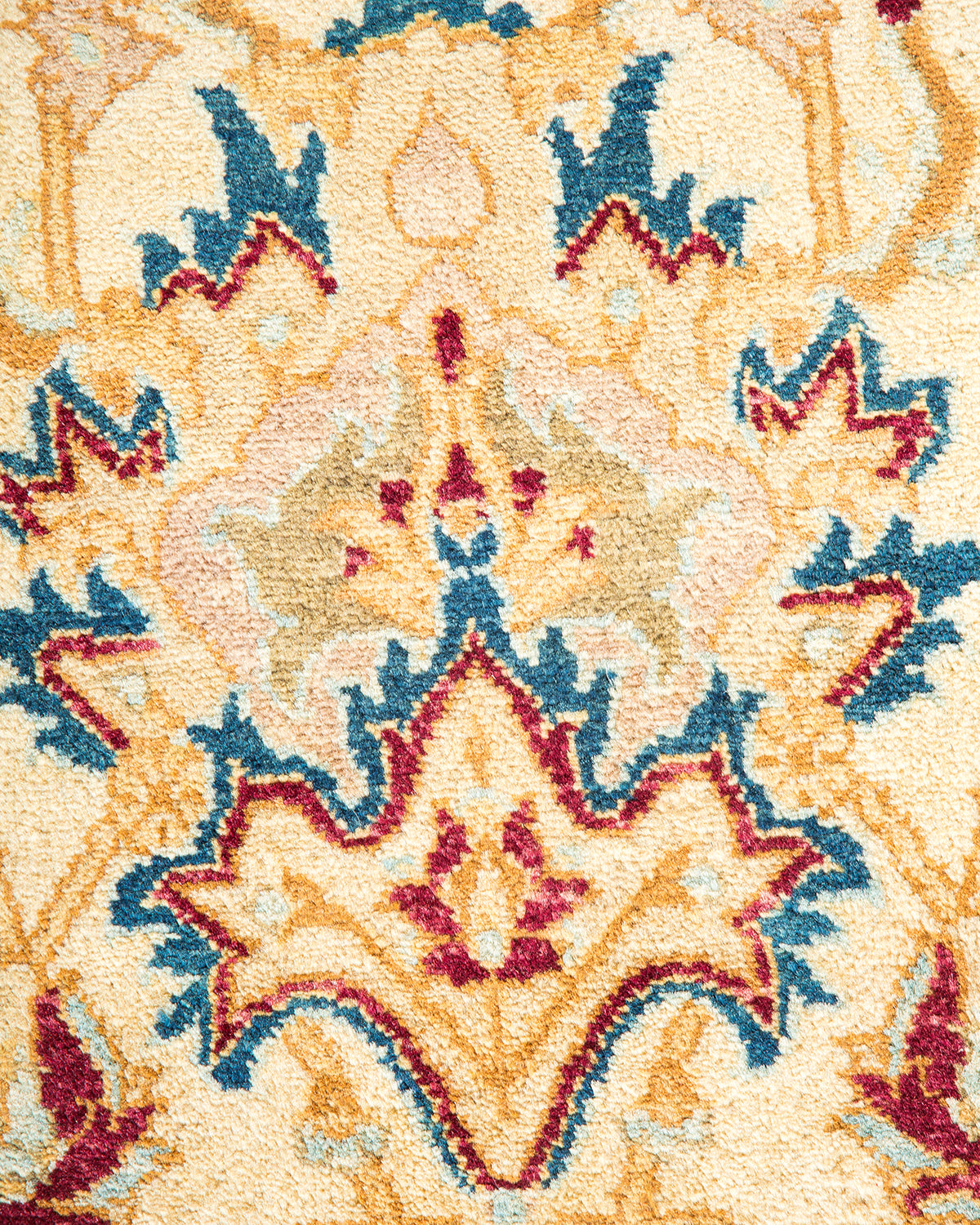 Mogul, One-of-a-Kind Hand-Knotted Area Rug - Ivory, 6' 1" x 8' 8"