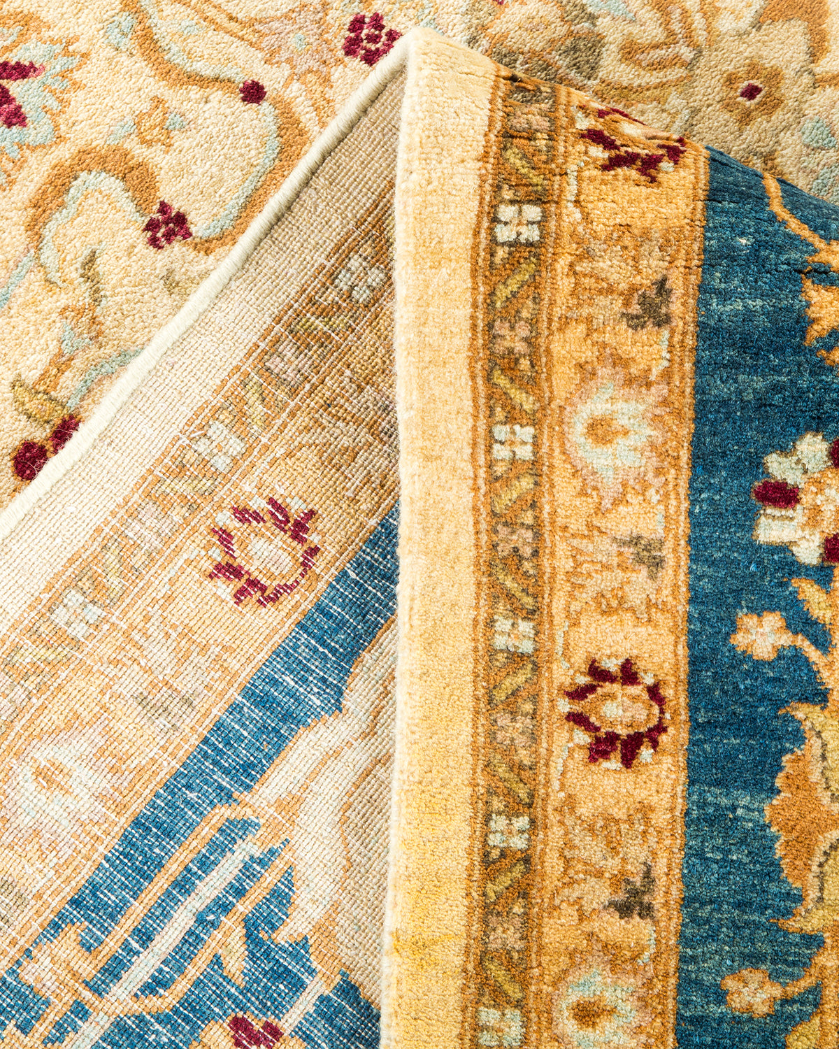 Mogul, One-of-a-Kind Hand-Knotted Area Rug - Ivory, 6' 1" x 8' 8"