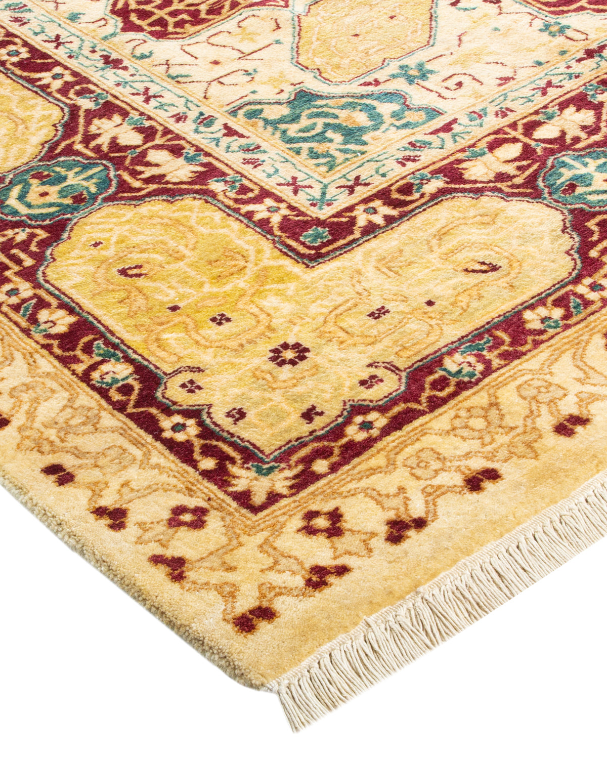 Mogul, One-of-a-Kind Hand-Knotted Area Rug - Ivory, 6' 0" x 8' 9"