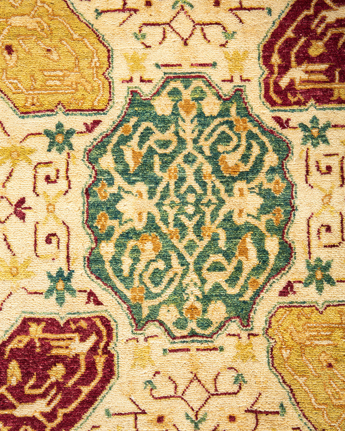 Mogul, One-of-a-Kind Hand-Knotted Area Rug - Ivory, 6' 0" x 8' 9"