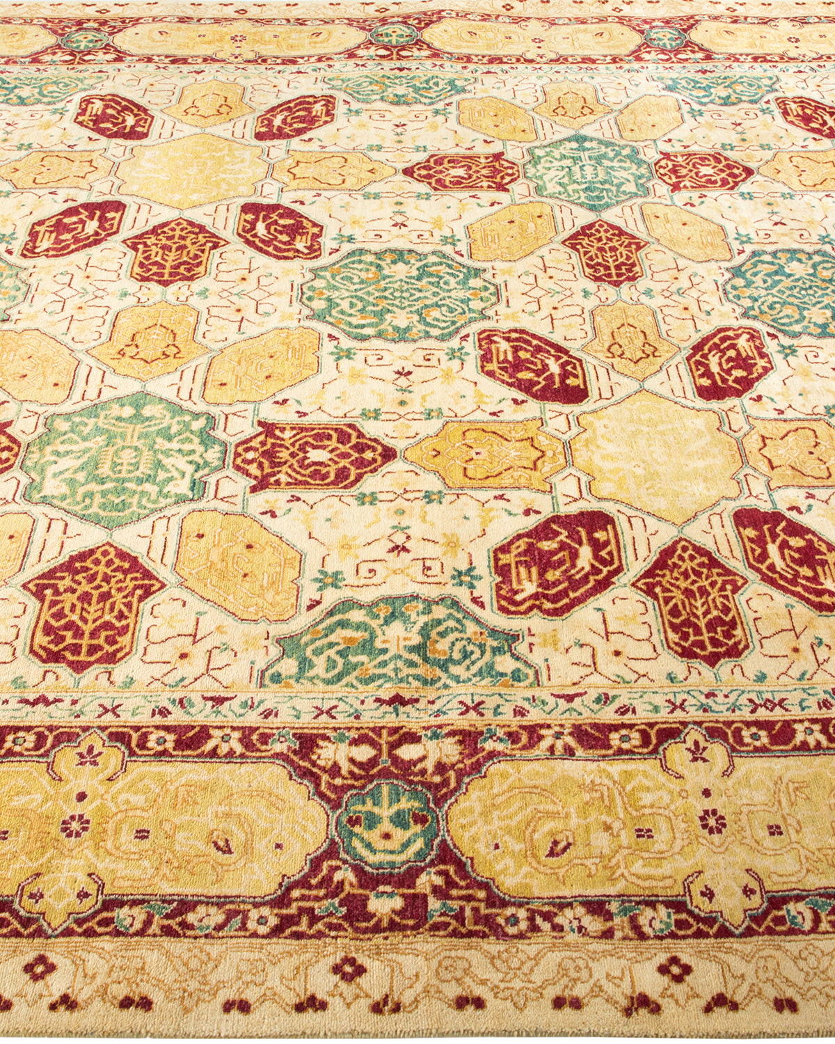Mogul, One-of-a-Kind Hand-Knotted Area Rug - Ivory, 6' 0" x 8' 9"