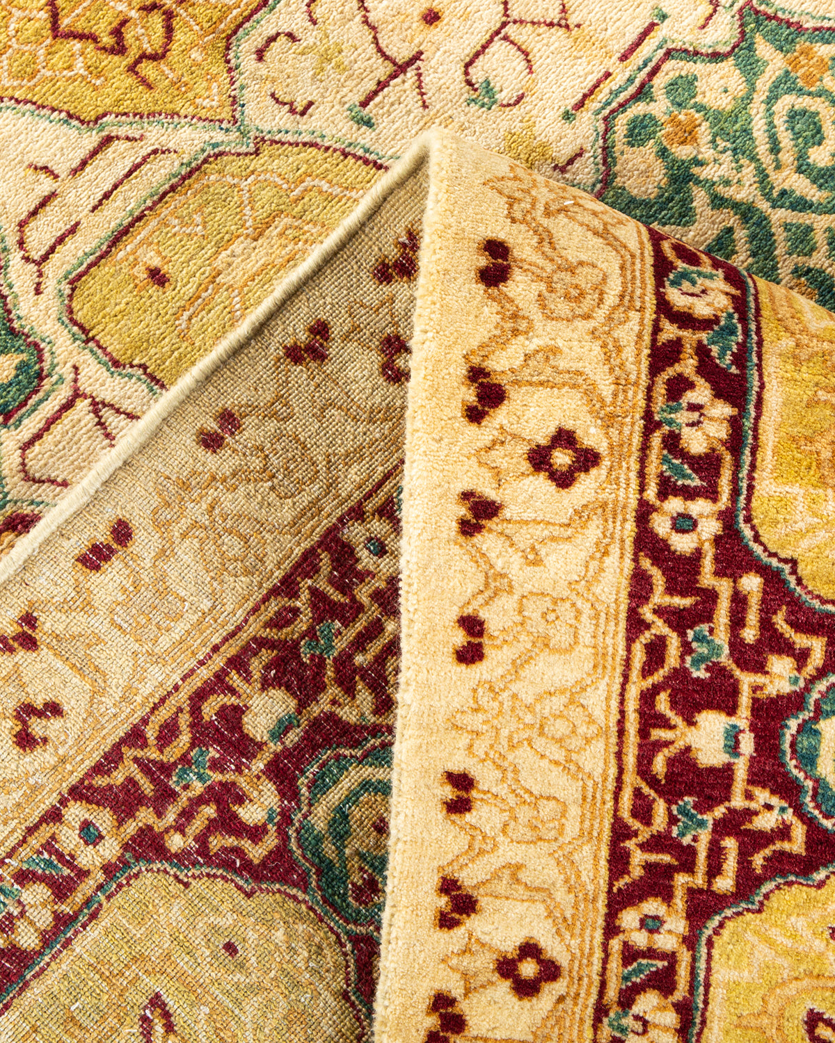 Mogul, One-of-a-Kind Hand-Knotted Area Rug - Ivory, 6' 0" x 8' 9"