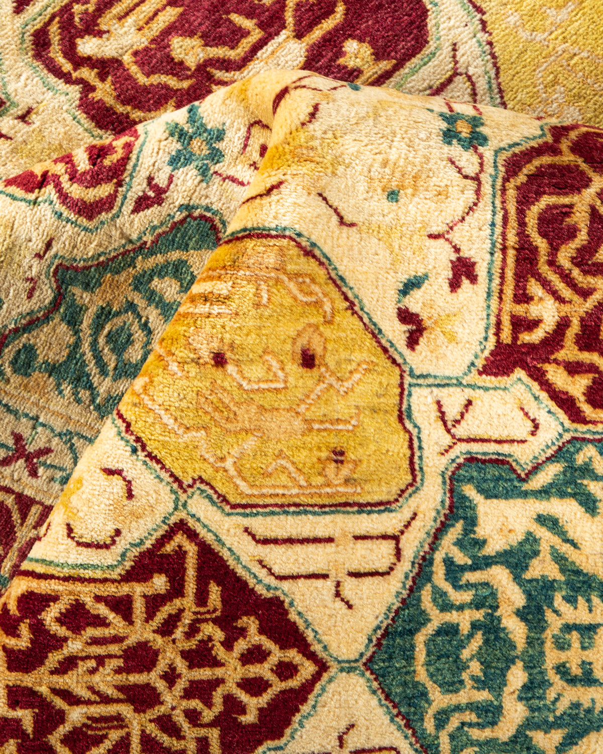 Mogul, One-of-a-Kind Hand-Knotted Area Rug - Ivory, 6' 0" x 8' 9"