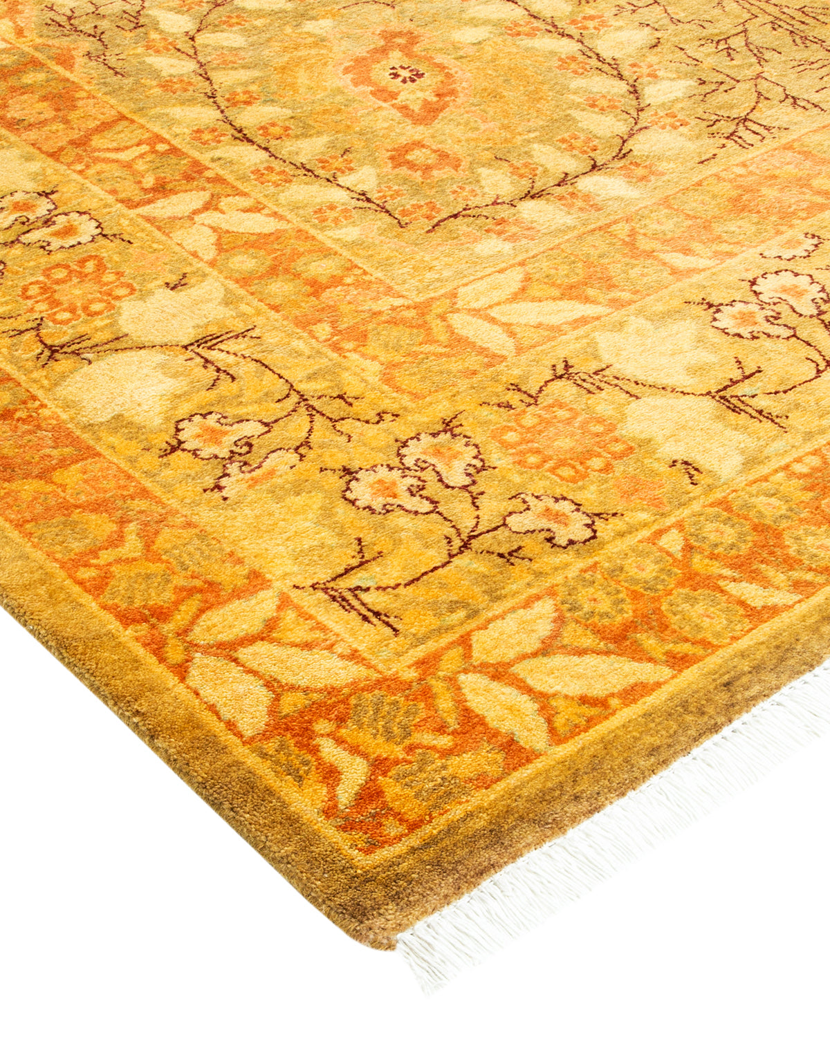 Mogul, One-of-a-Kind Hand-Knotted Area Rug - Green, 6' 1" x 9' 0"