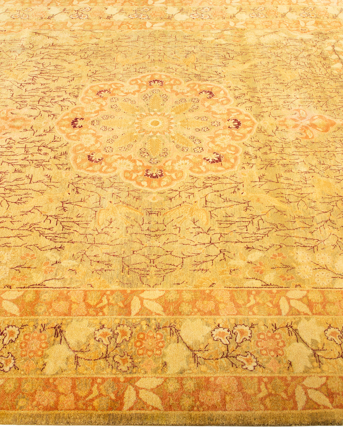 Mogul, One-of-a-Kind Hand-Knotted Area Rug - Green, 6' 1" x 9' 0"