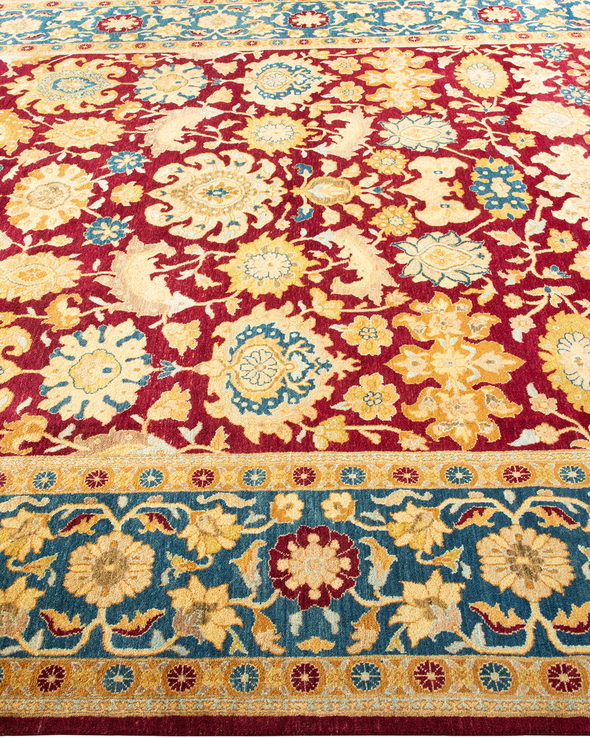 Mogul, One-of-a-Kind Hand-Knotted Area Rug - Red, 6' 1" x 9' 1"