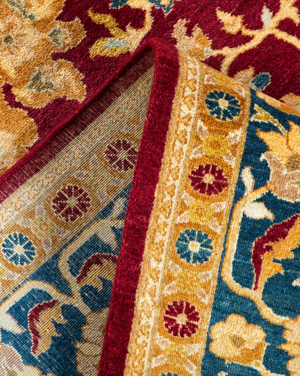 Mogul, One-of-a-Kind Hand-Knotted Area Rug - Red, 6' 1" x 9' 1"