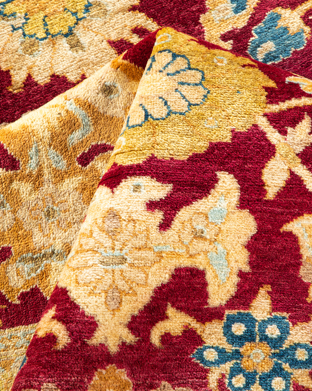 Mogul, One-of-a-Kind Hand-Knotted Area Rug - Red, 6' 1" x 9' 1"