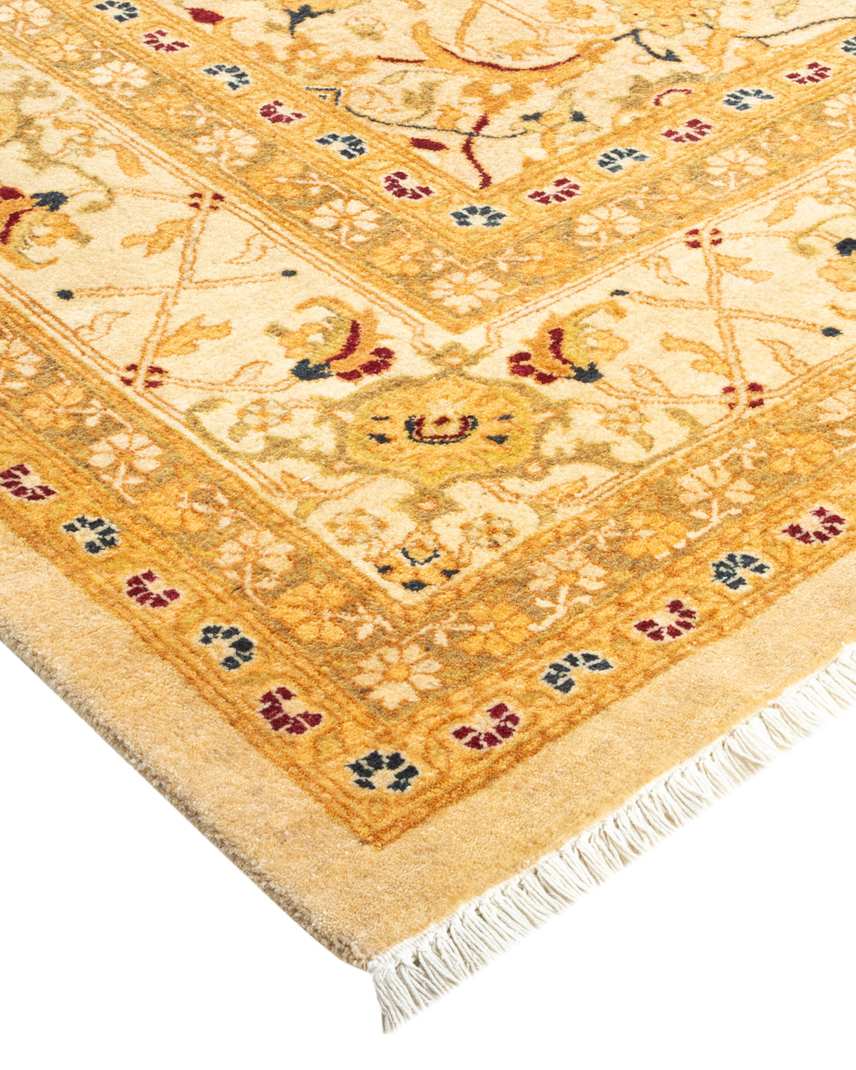 Mogul, One-of-a-Kind Hand-Knotted Area Rug - Ivory, 5' 10" x 9' 0"