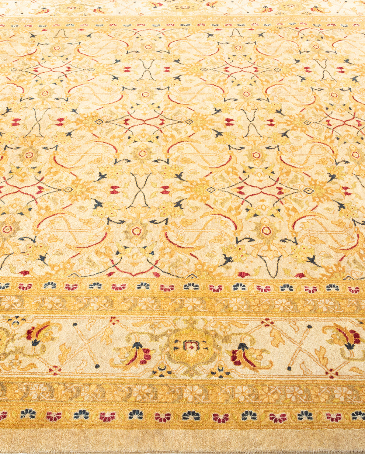 Mogul, One-of-a-Kind Hand-Knotted Area Rug - Ivory, 5' 10" x 9' 0"