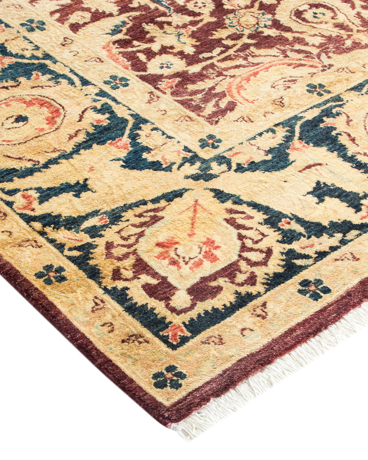 Mogul, One-of-a-Kind Hand-Knotted Area Rug - Red, 6' 1" x 8' 8"