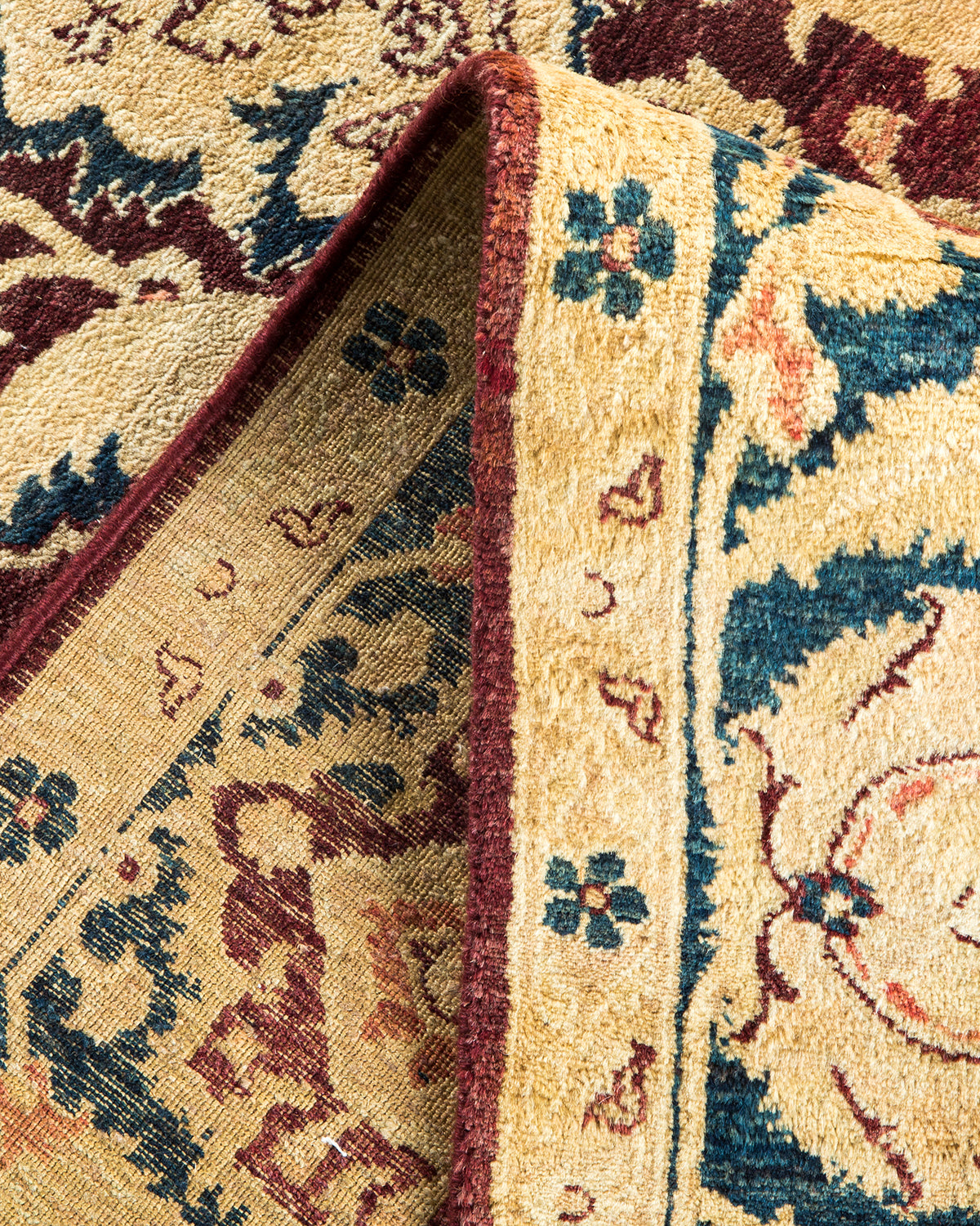 Mogul, One-of-a-Kind Hand-Knotted Area Rug - Red, 6' 1" x 8' 8"