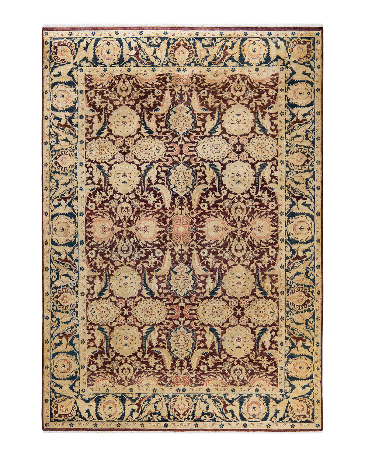 Mogul, One-of-a-Kind Hand-Knotted Area Rug - Red, 6' 1" x 8' 8"