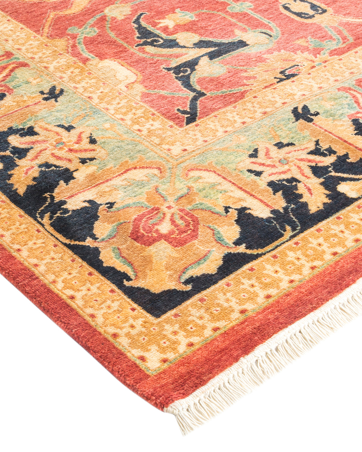 Mogul, One-of-a-Kind Hand-Knotted Area Rug - Orange, 6' 0" x 8' 10"
