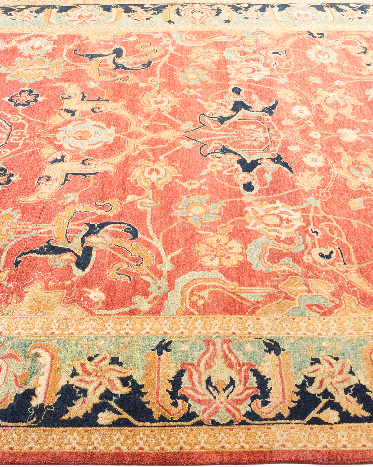 Mogul, One-of-a-Kind Hand-Knotted Area Rug - Orange, 6' 0" x 8' 10"