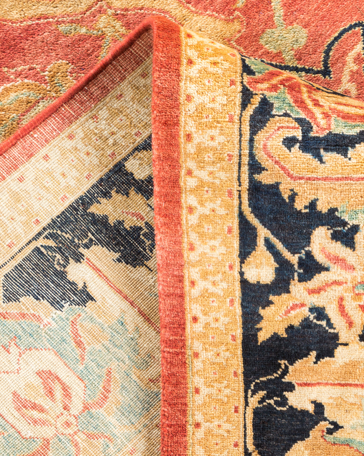 Mogul, One-of-a-Kind Hand-Knotted Area Rug - Orange, 6' 0" x 8' 10"