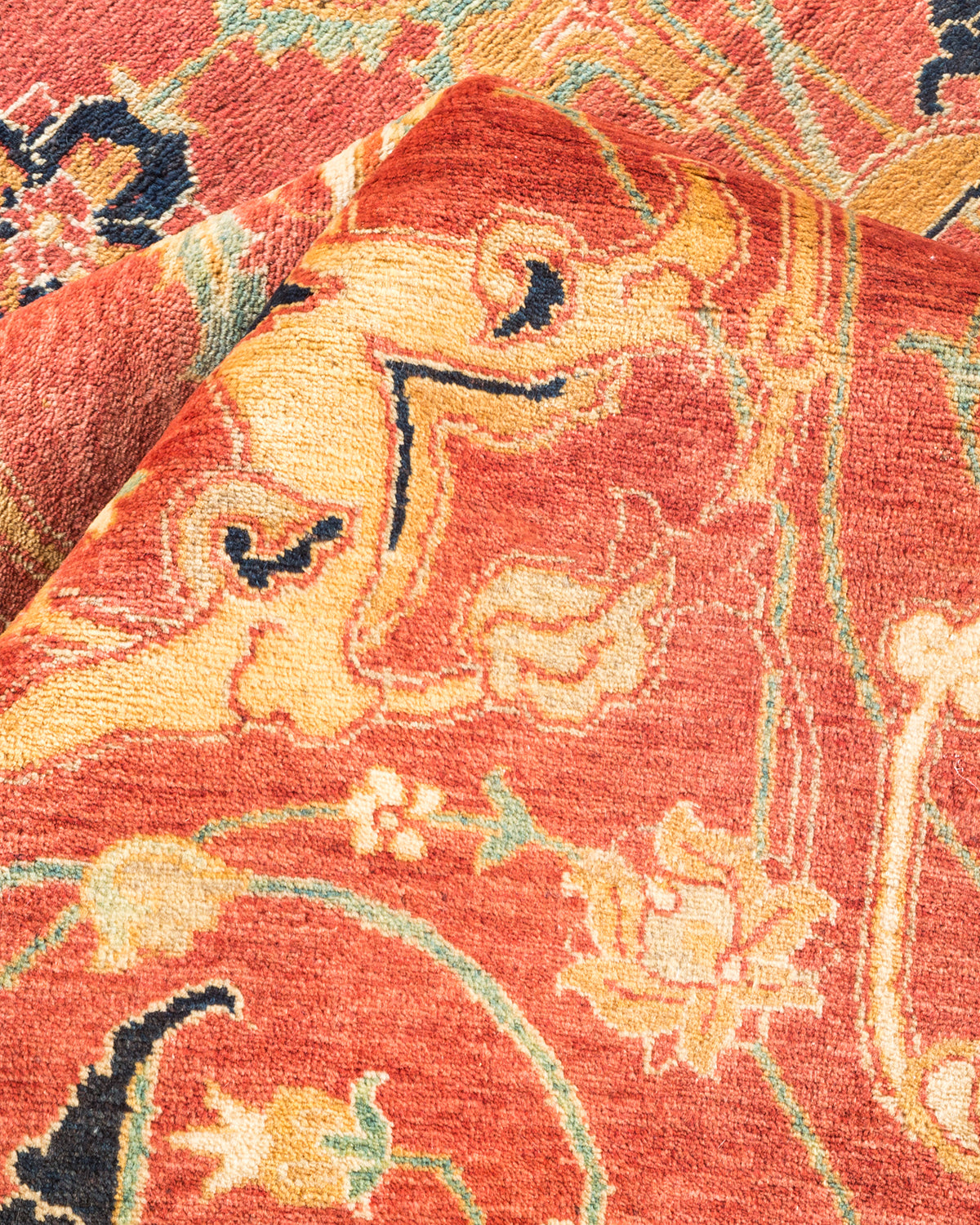 Mogul, One-of-a-Kind Hand-Knotted Area Rug - Orange, 6' 0" x 8' 10"