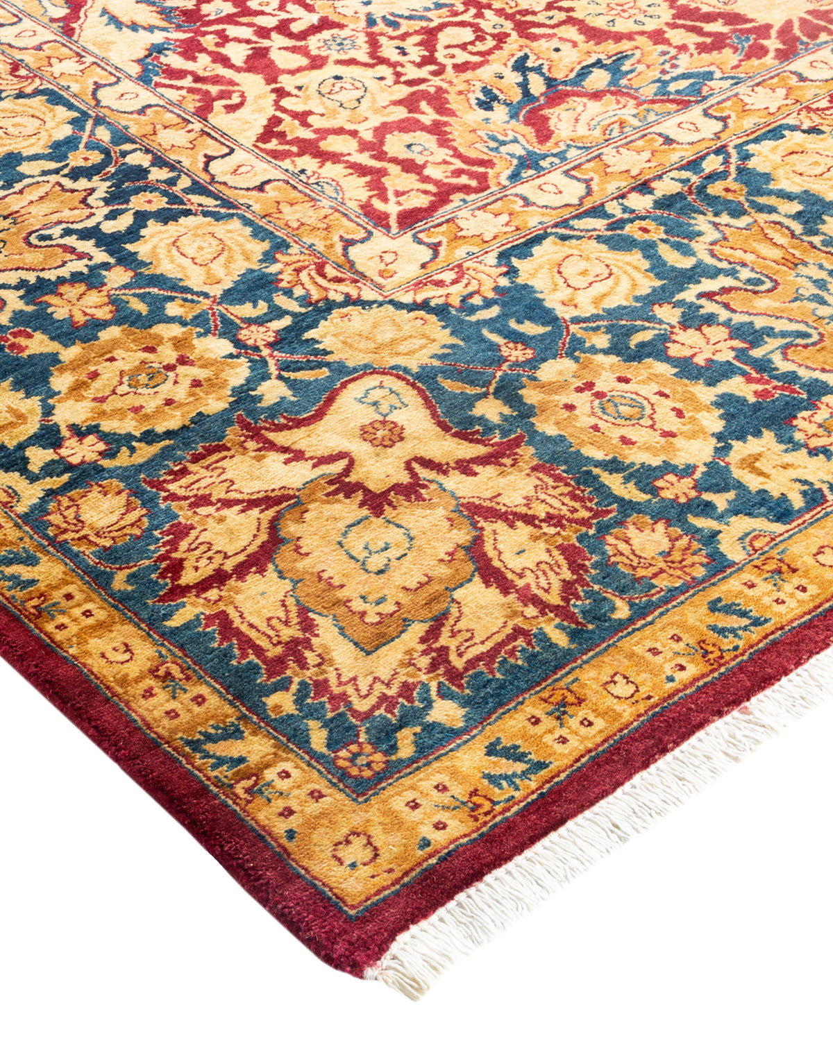 Mogul, One-of-a-Kind Hand-Knotted Area Rug - Red, 6' 1" x 9' 0"