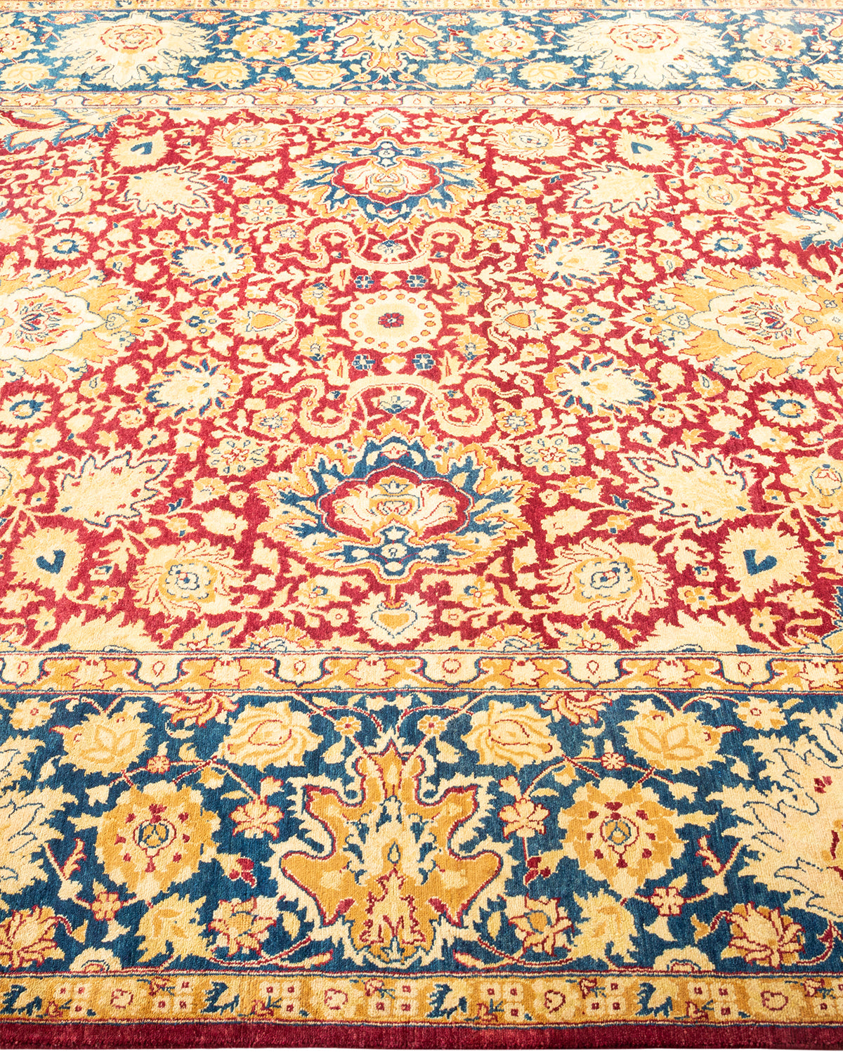 Mogul, One-of-a-Kind Hand-Knotted Area Rug - Red, 6' 1" x 9' 0"