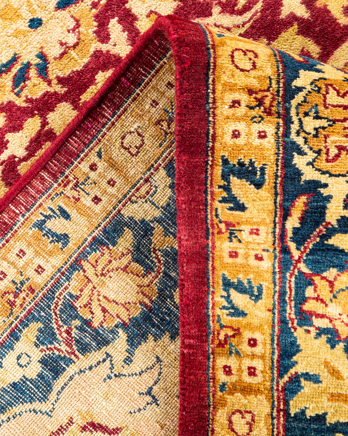 Mogul, One-of-a-Kind Hand-Knotted Area Rug - Red, 6' 1" x 9' 0"