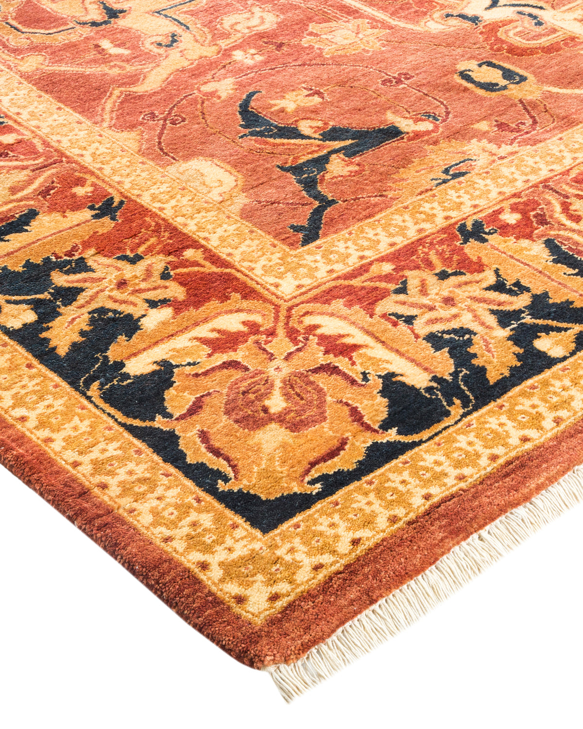 Mogul, One-of-a-Kind Hand-Knotted Area Rug - Orange, 6' 1" x 8' 5"