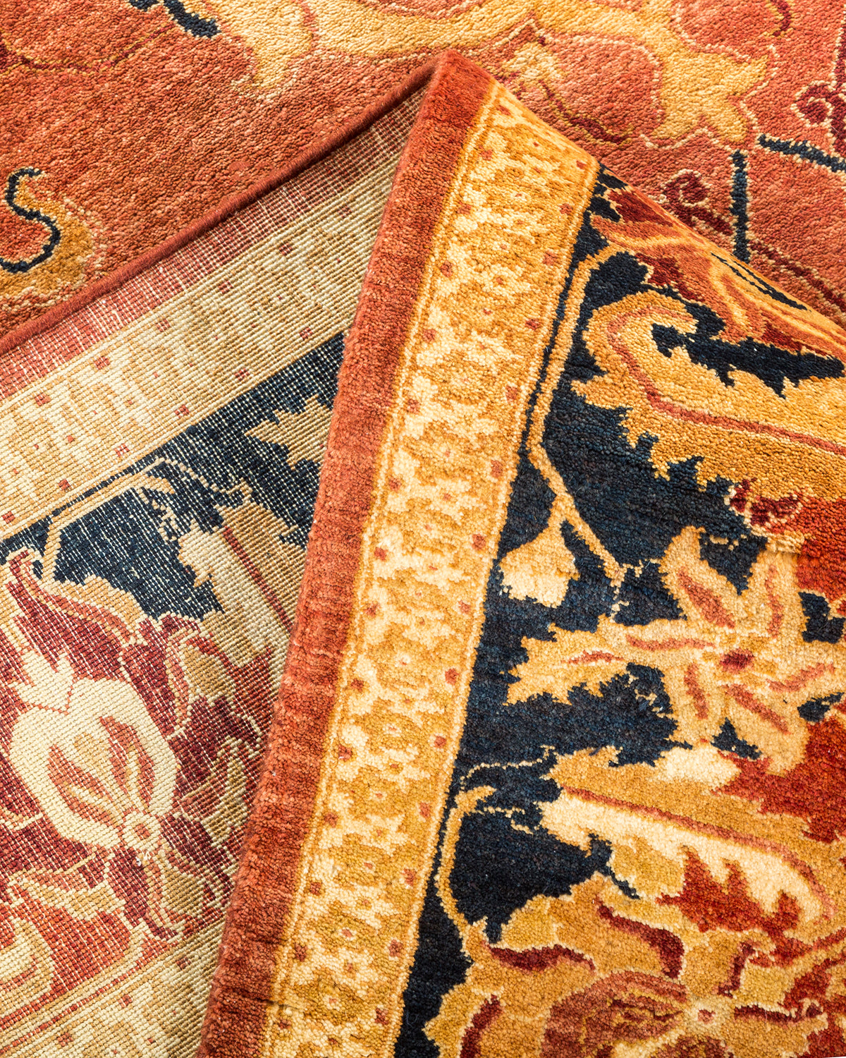 Mogul, One-of-a-Kind Hand-Knotted Area Rug - Orange, 6' 1" x 8' 5"