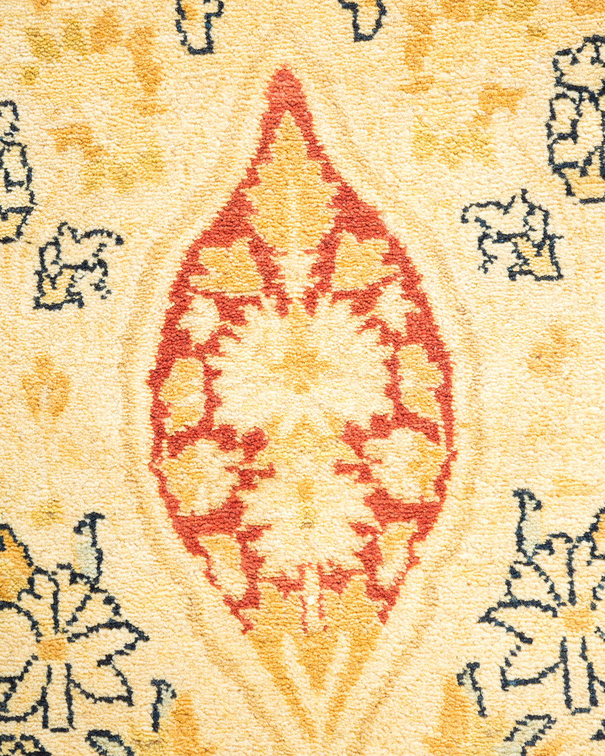 Mogul, One-of-a-Kind Hand-Knotted Area Rug - Yellow, 6' 1" x 9' 3"