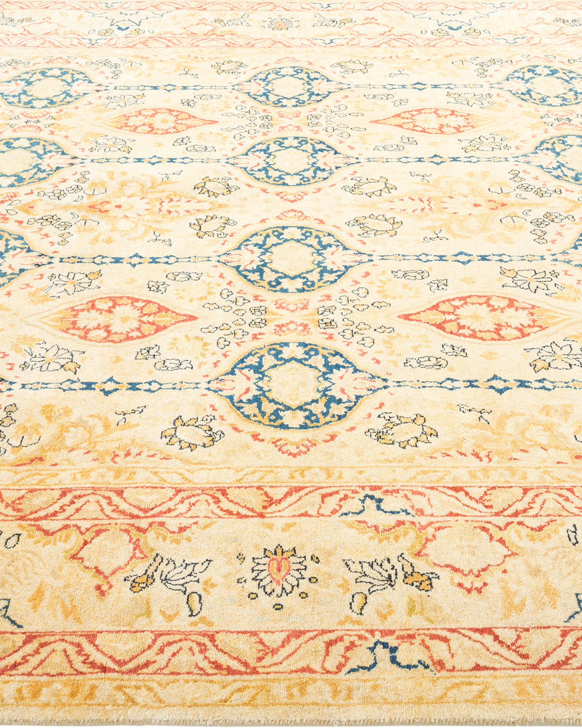 Mogul, One-of-a-Kind Hand-Knotted Area Rug - Yellow, 6' 1" x 9' 3"