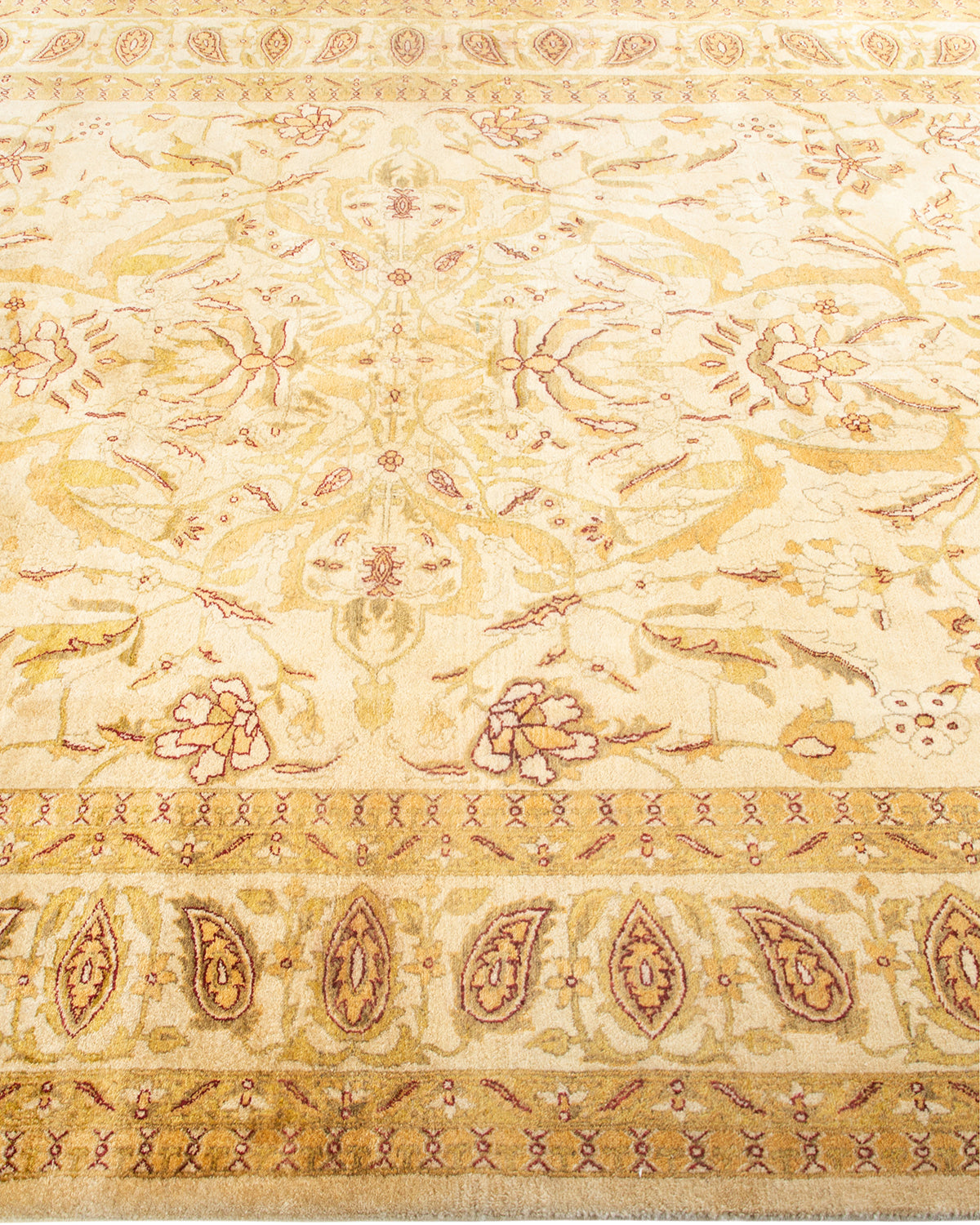 Mogul, One-of-a-Kind Hand-Knotted Area Rug - Ivory, 6' 1" x 9' 3"