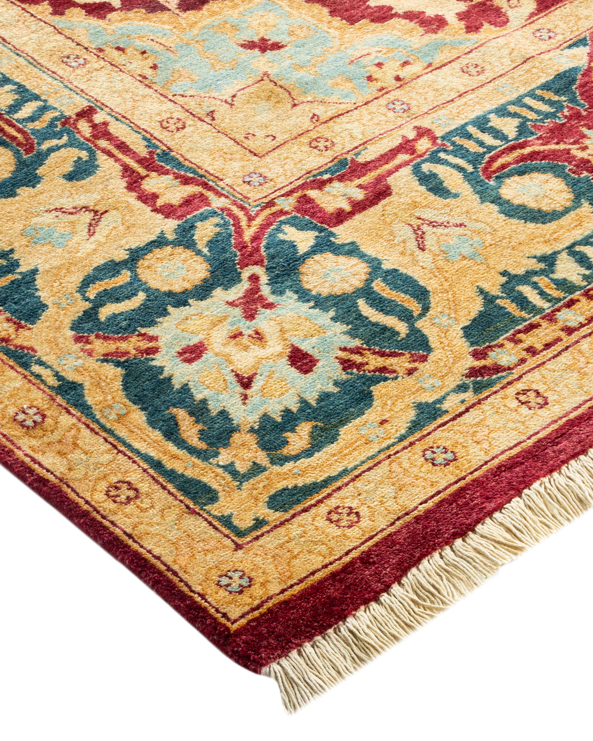 Mogul, One-of-a-Kind Hand-Knotted Area Rug - Red, 6' 1" x 9' 10"