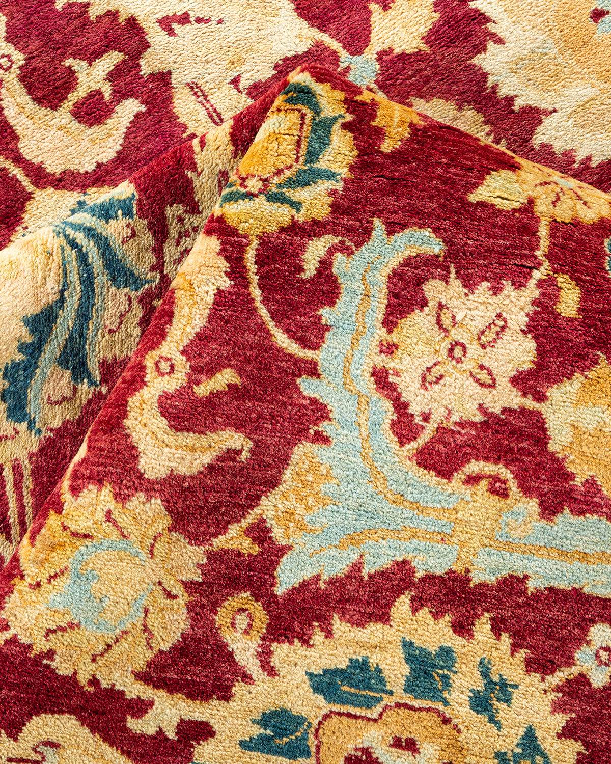 Mogul, One-of-a-Kind Hand-Knotted Area Rug - Red, 6' 1" x 9' 10"
