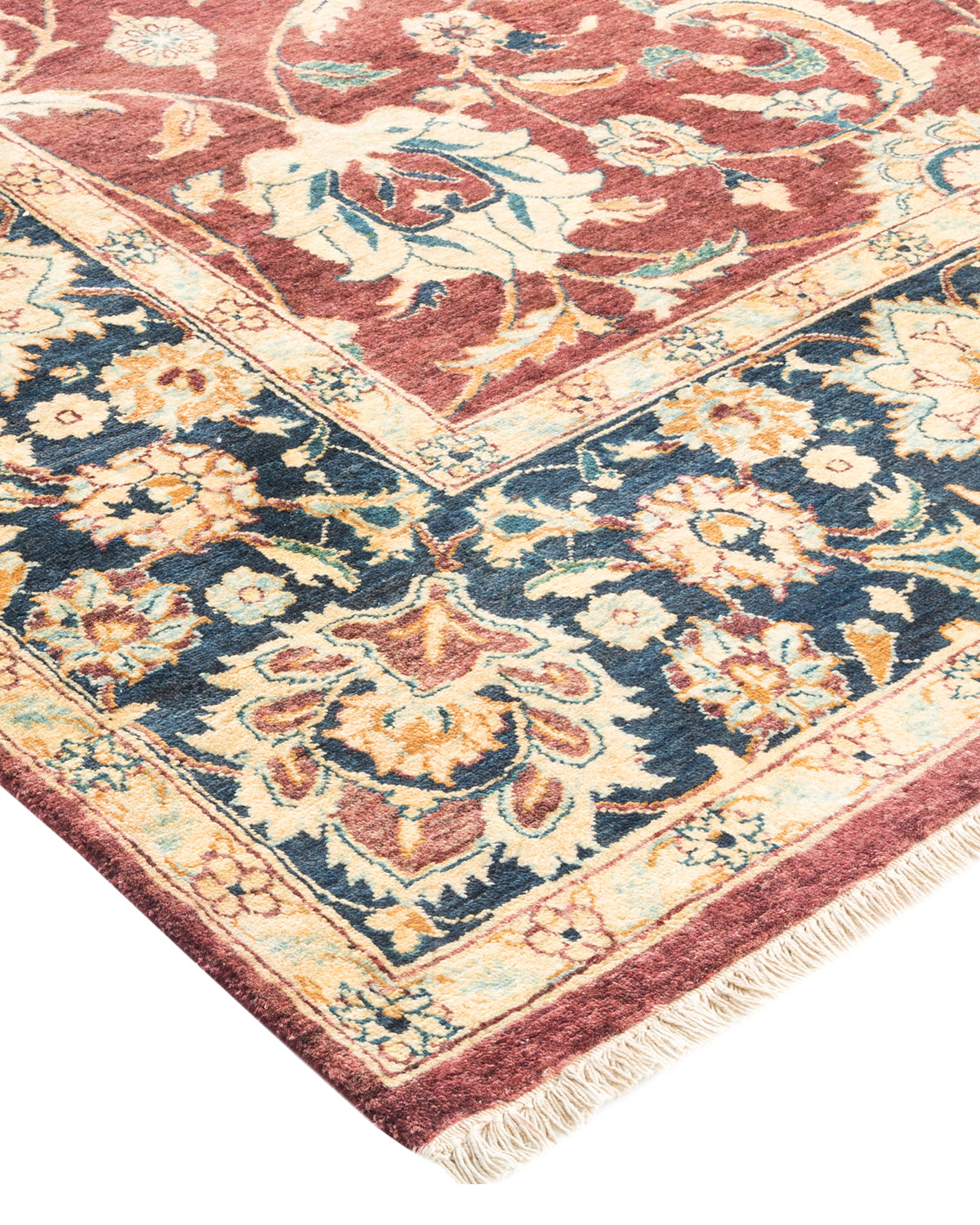 Mogul, One-of-a-Kind Hand-Knotted Area Rug - Red, 6' 2" x 8' 10"