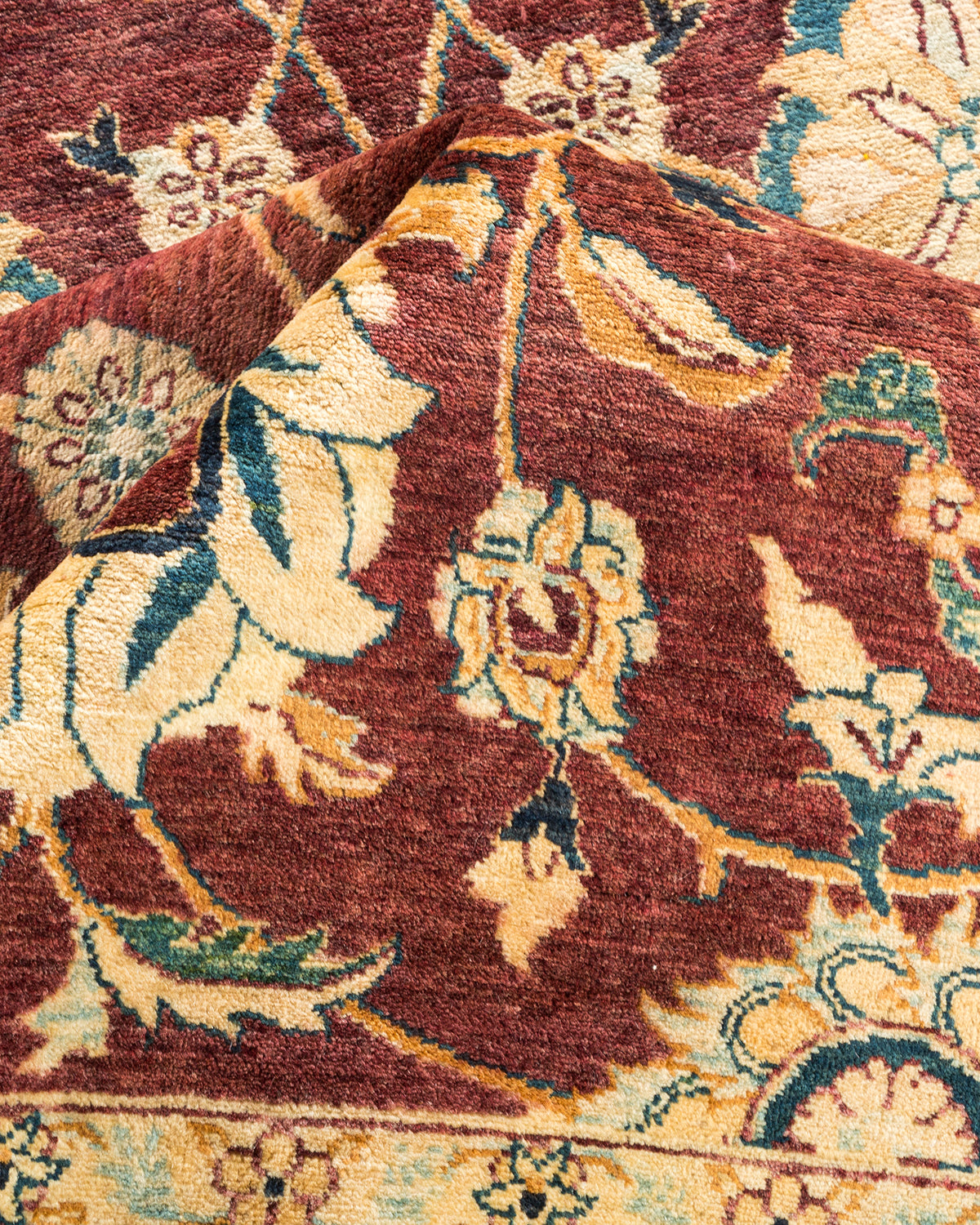 Mogul, One-of-a-Kind Hand-Knotted Area Rug - Red, 6' 2" x 8' 10"
