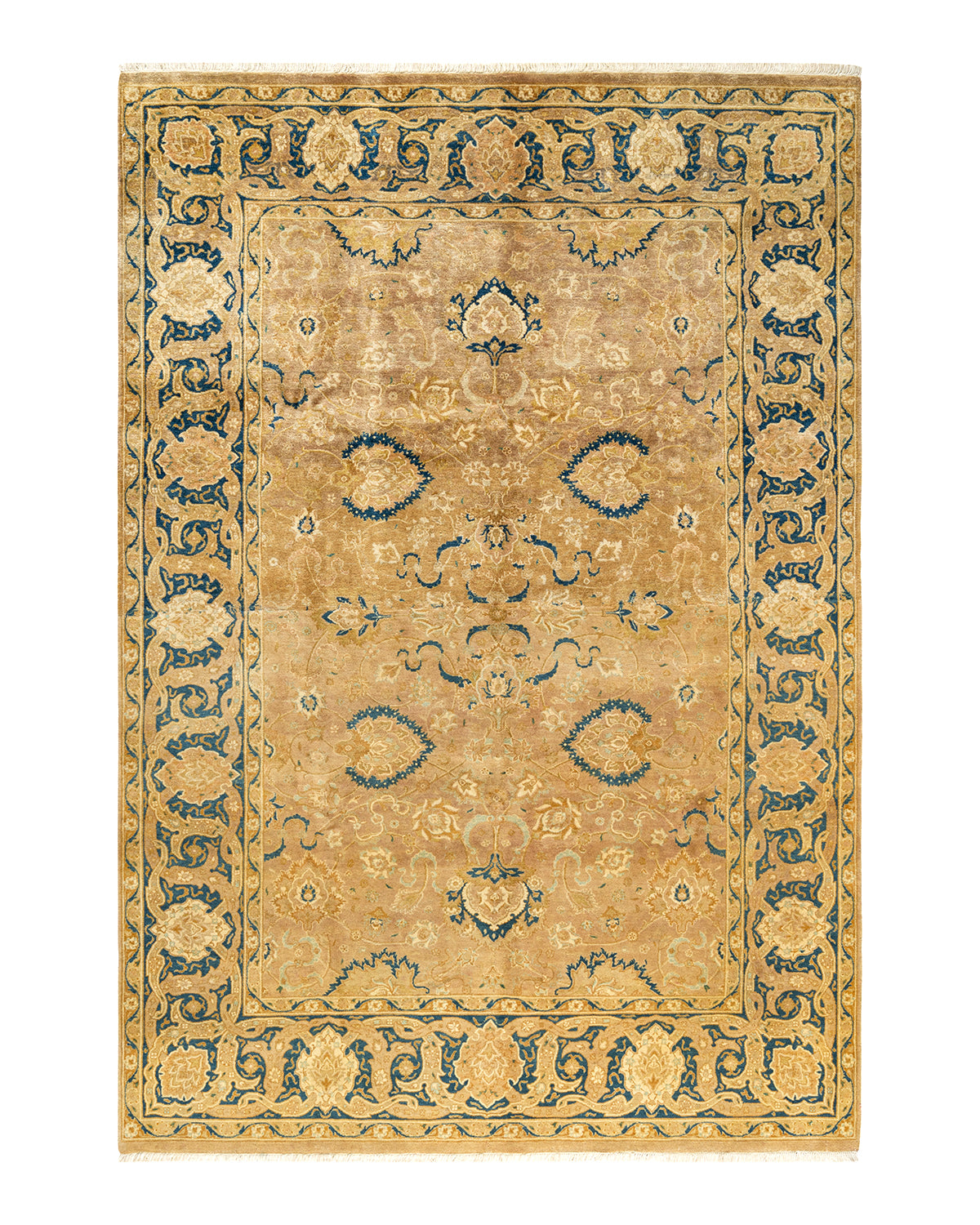 Mogul, One-of-a-Kind Hand-Knotted Area Rug - Ivory, 5' 10" x 8' 8"