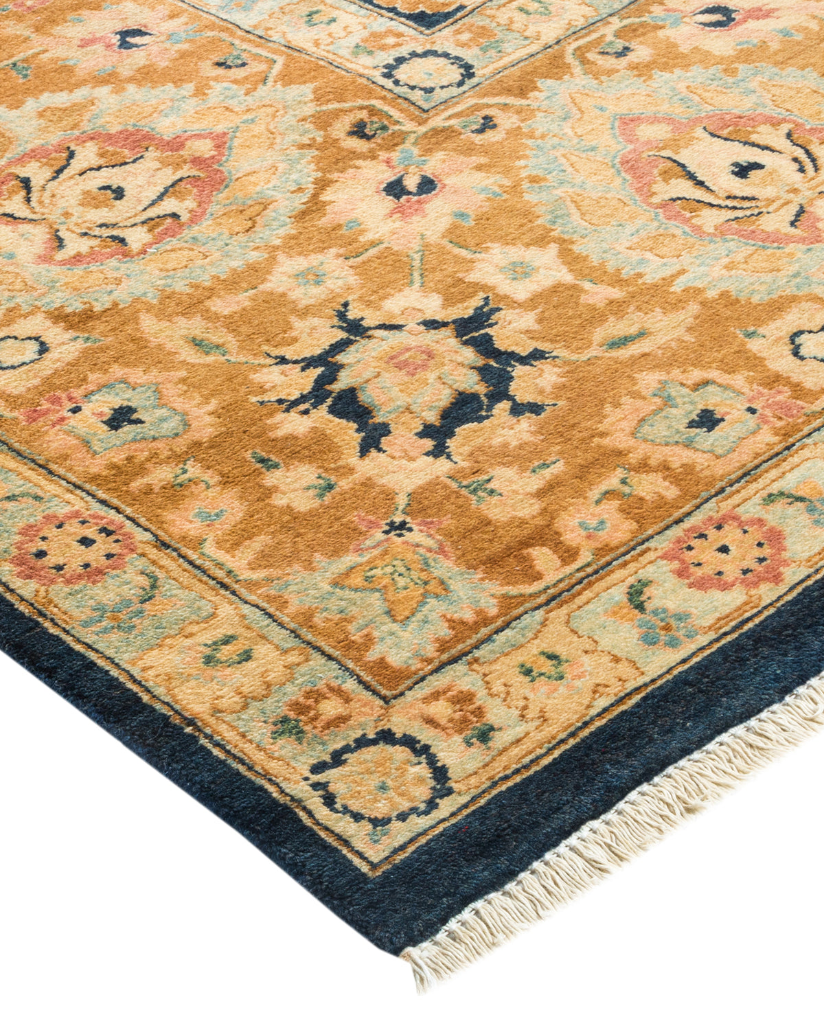 Mogul, One-of-a-Kind Hand-Knotted Area Rug - Blue, 6' 1" x 9' 0"