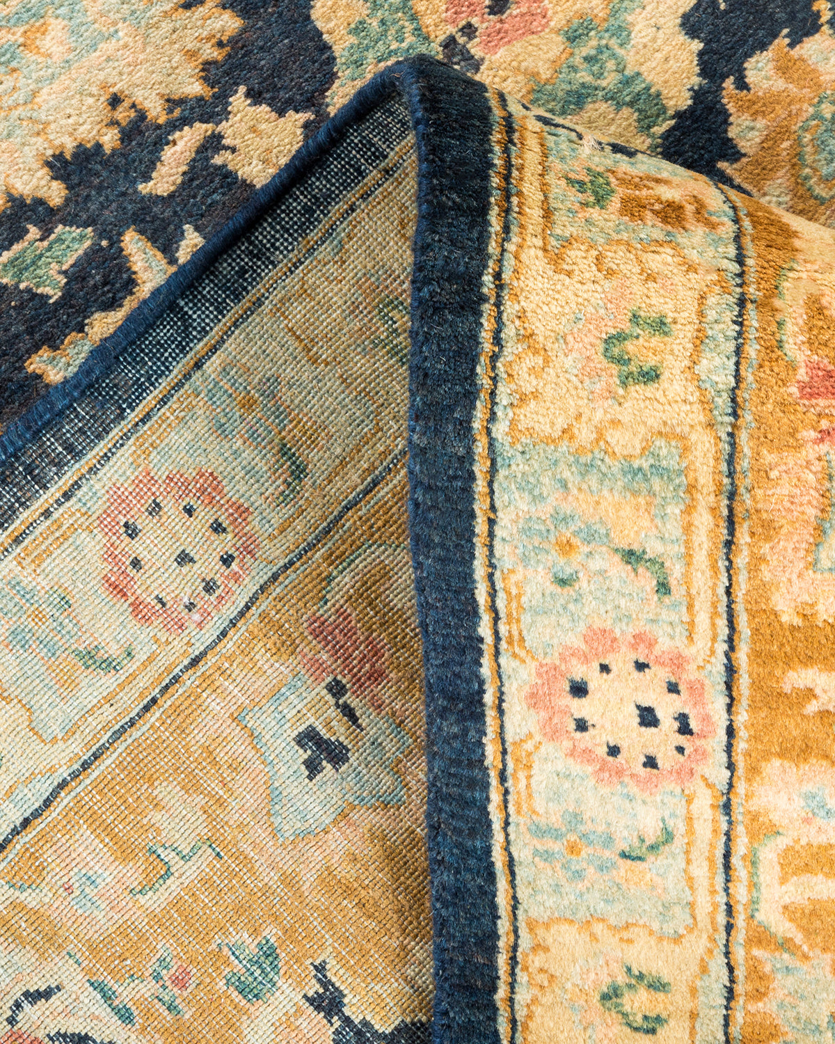 Mogul, One-of-a-Kind Hand-Knotted Area Rug - Blue, 6' 1" x 9' 0"