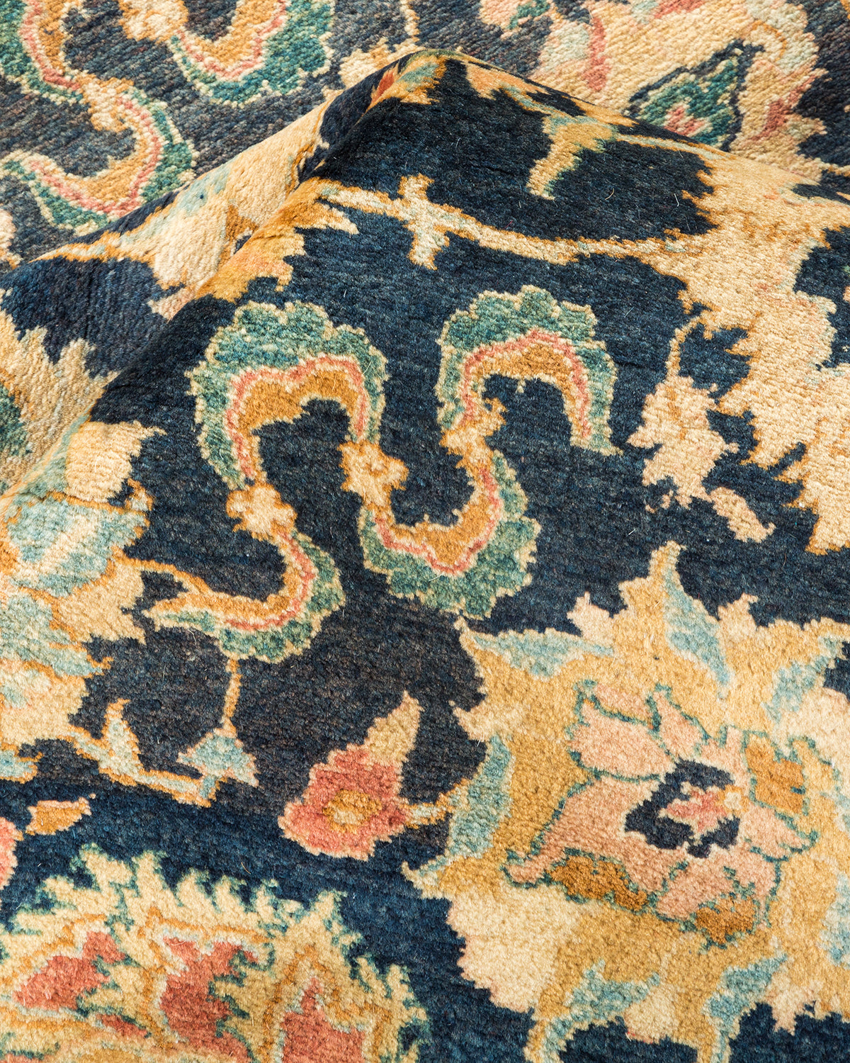 Mogul, One-of-a-Kind Hand-Knotted Area Rug - Blue, 6' 1" x 9' 0"