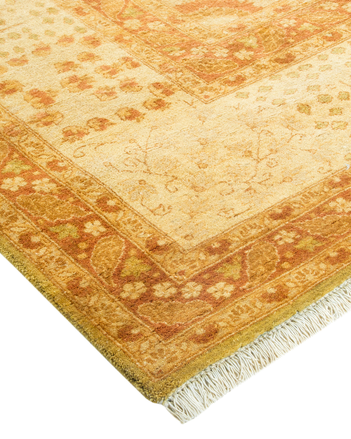 Mogul, One-of-a-Kind Hand-Knotted Area Rug - Green, 6' 3" x 9' 2"