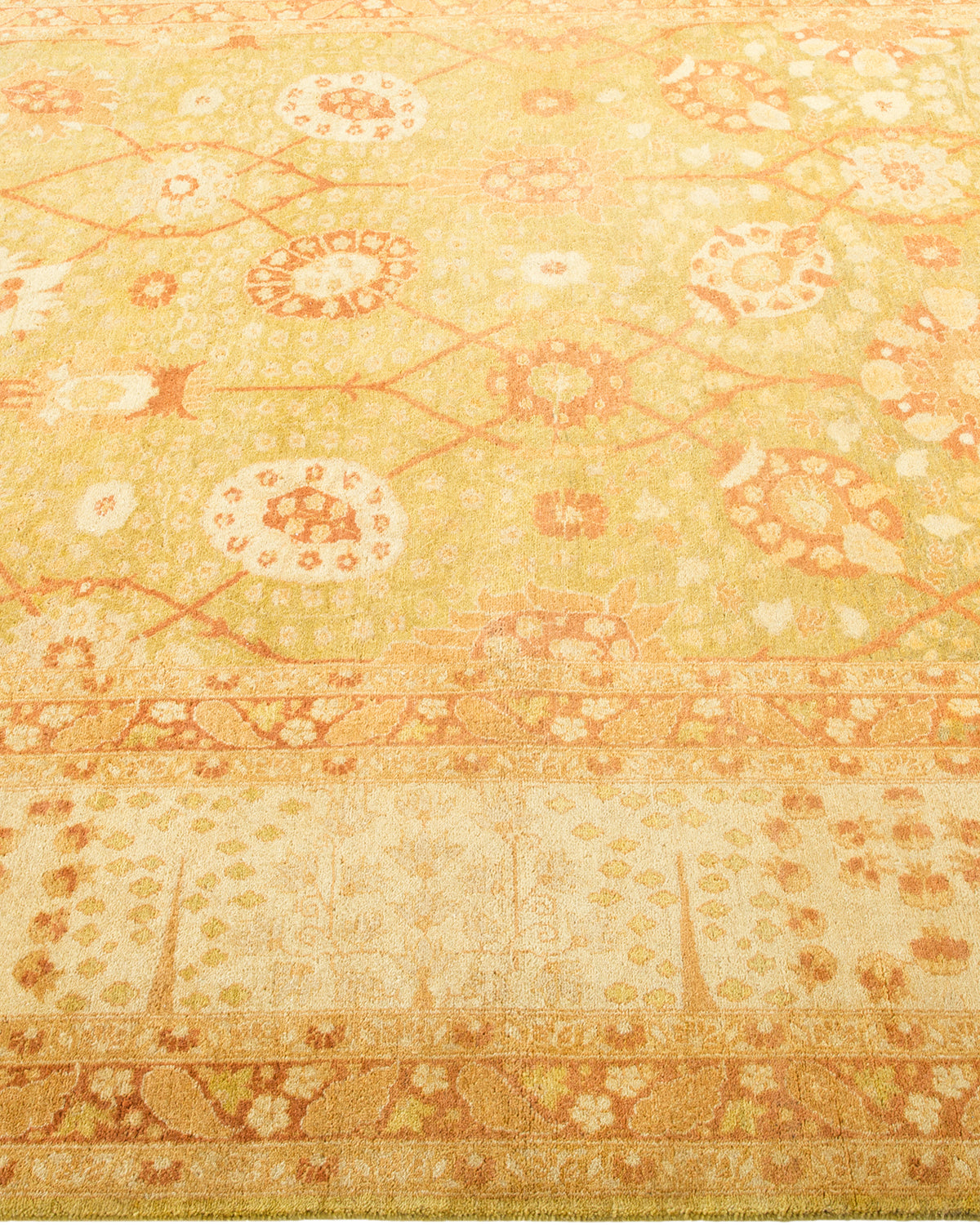 Mogul, One-of-a-Kind Hand-Knotted Area Rug - Green, 6' 3" x 9' 2"