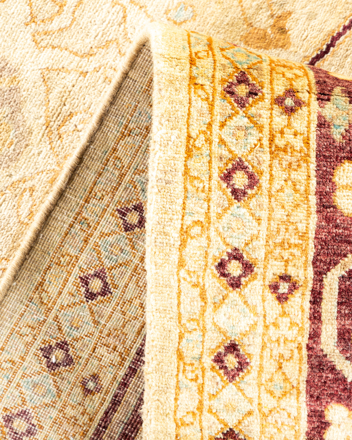 Mogul, One-of-a-Kind Hand-Knotted Area Rug - Ivory, 6' 1" x 9' 1"