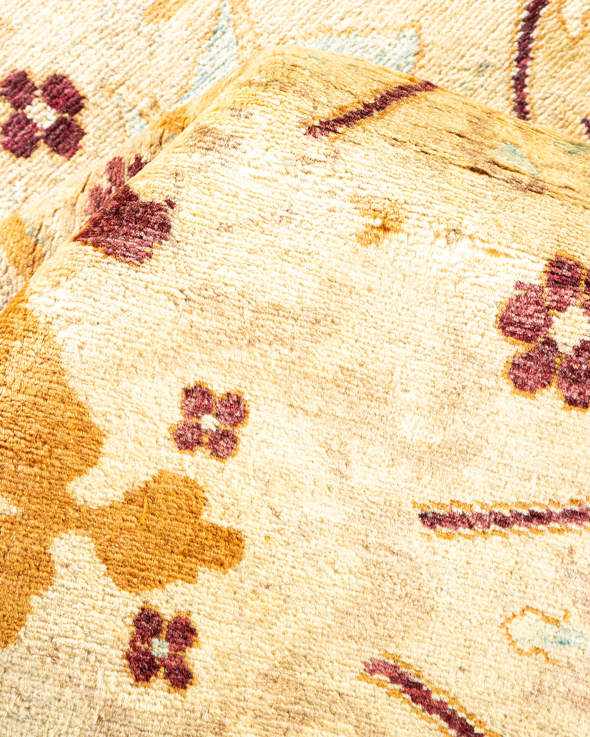 Mogul, One-of-a-Kind Hand-Knotted Area Rug - Ivory, 6' 1" x 9' 1"