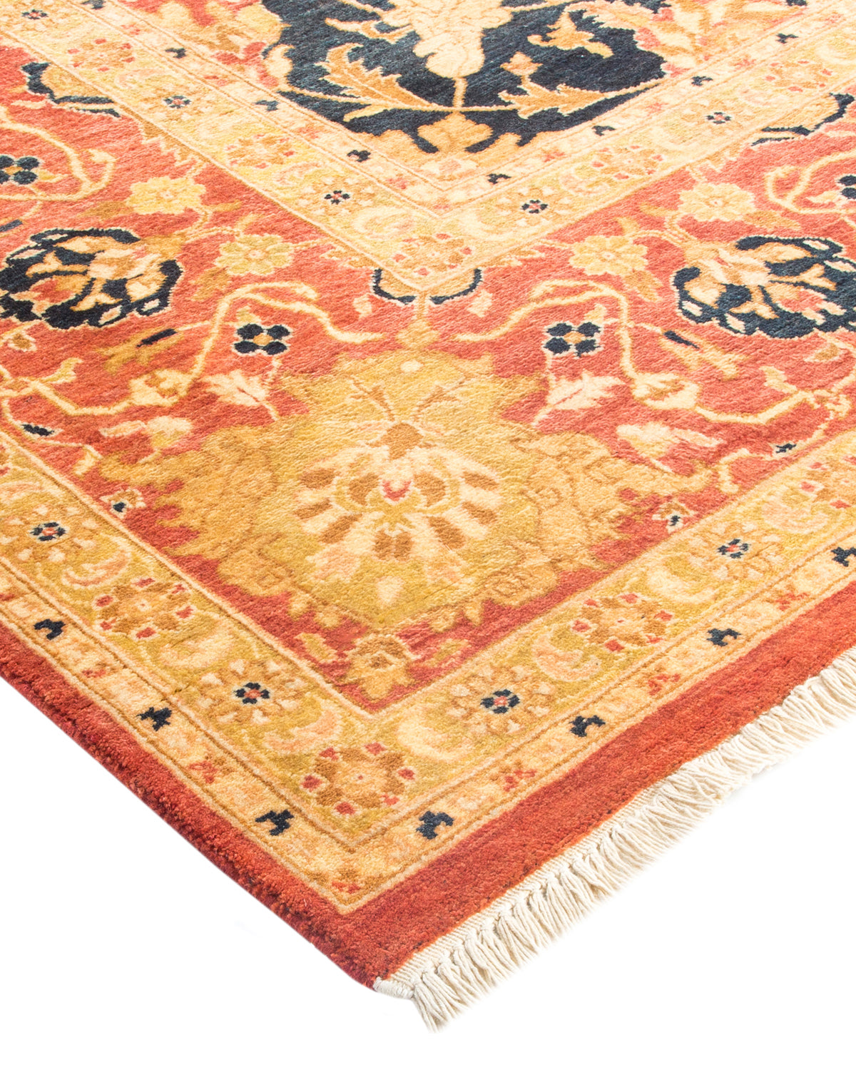 Mogul, One-of-a-Kind Hand-Knotted Area Rug - Orange, 6' 1" x 8' 9"