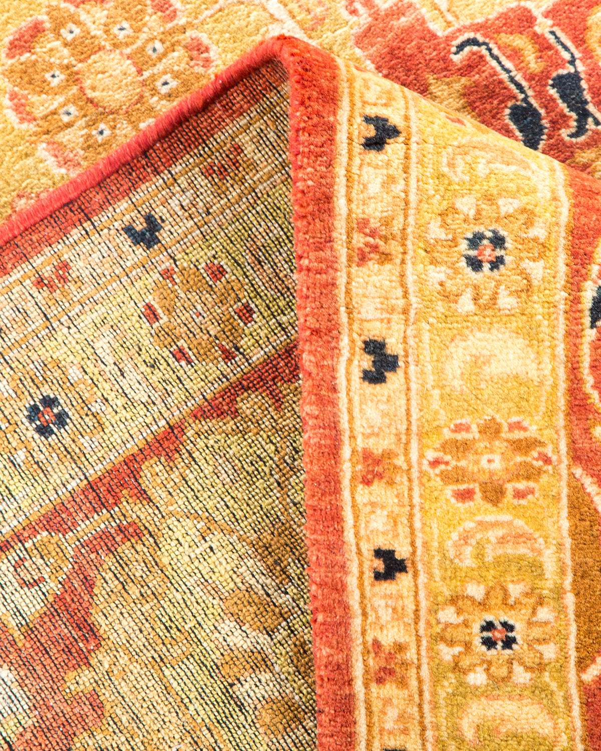 Mogul, One-of-a-Kind Hand-Knotted Area Rug - Orange, 6' 1" x 8' 9"
