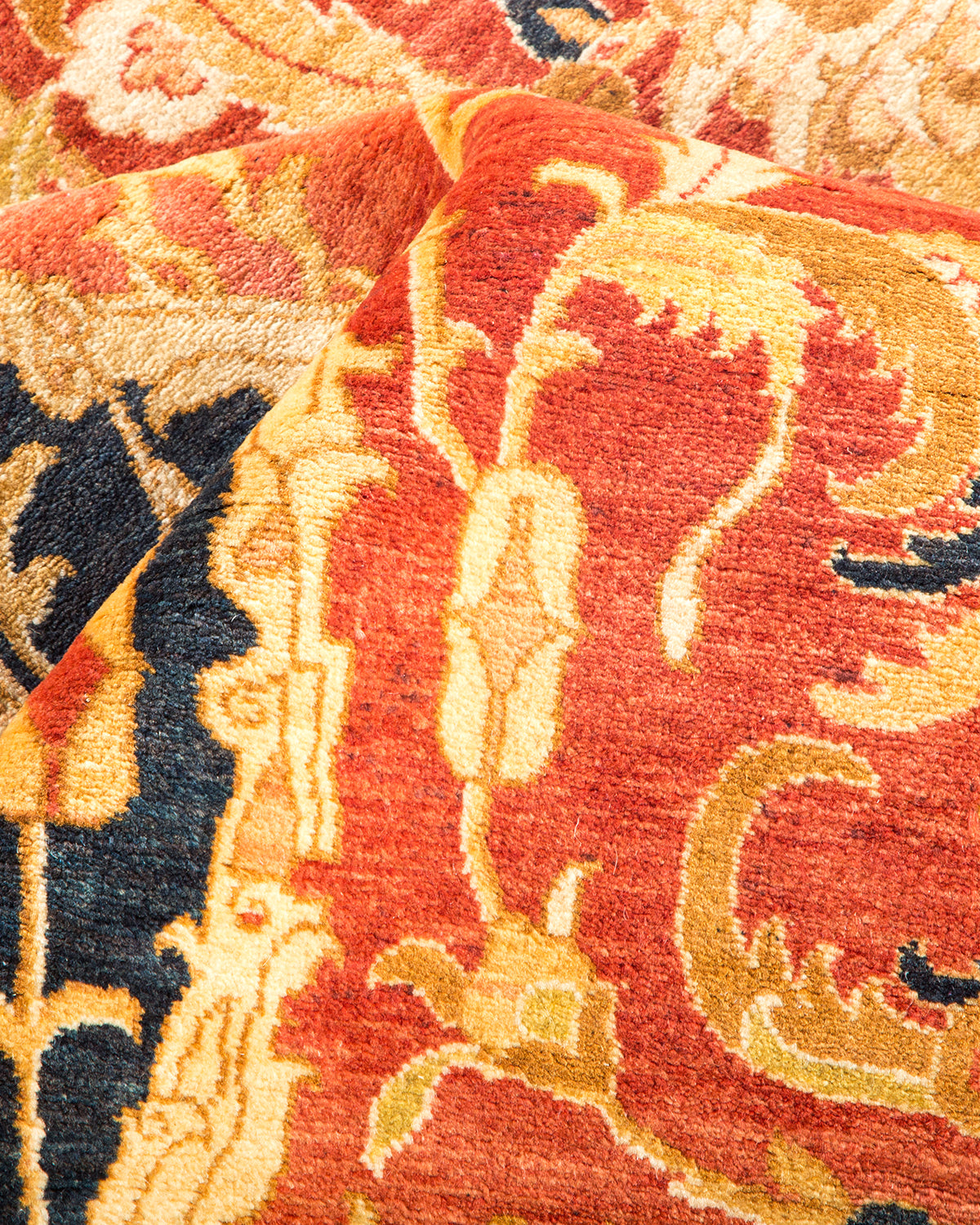 Mogul, One-of-a-Kind Hand-Knotted Area Rug - Orange, 6' 1" x 8' 9"