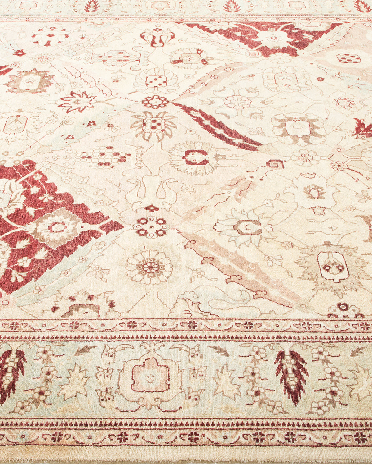 Mogul, One-of-a-Kind Hand-Knotted Area Rug - Ivory, 6' 1" x 9' 1"