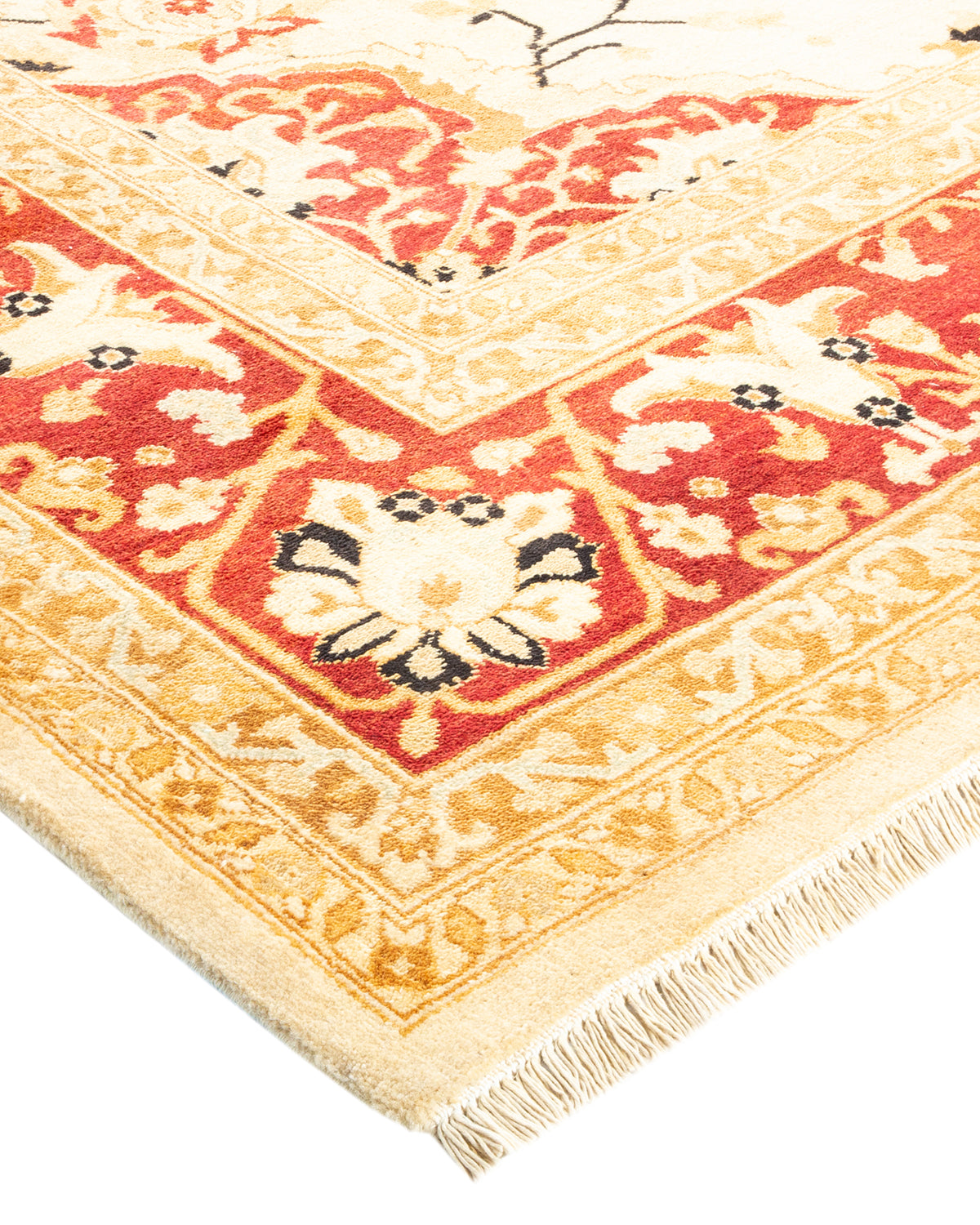 Eclectic, One-of-a-Kind Hand-Knotted Area Rug - Ivory, 8' 0" x 10' 2"