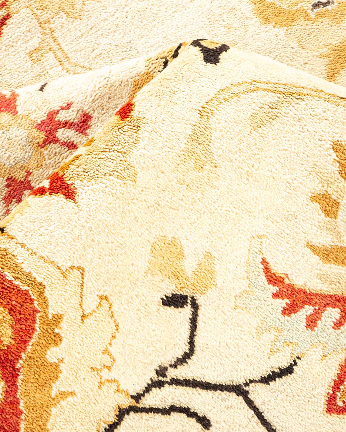 Eclectic, One-of-a-Kind Hand-Knotted Area Rug - Ivory, 8' 0" x 10' 2"