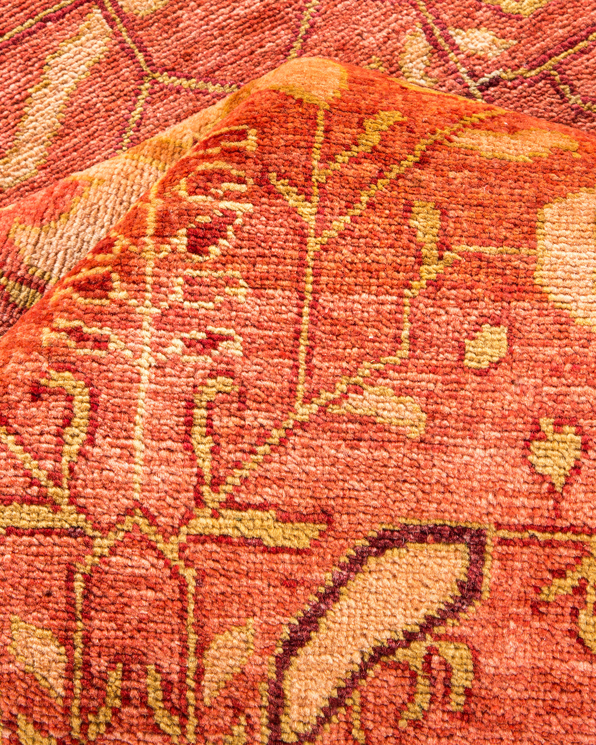 Eclectic, One-of-a-Kind Hand-Knotted Area Rug - Pink, 7' 10" x 10' 2"